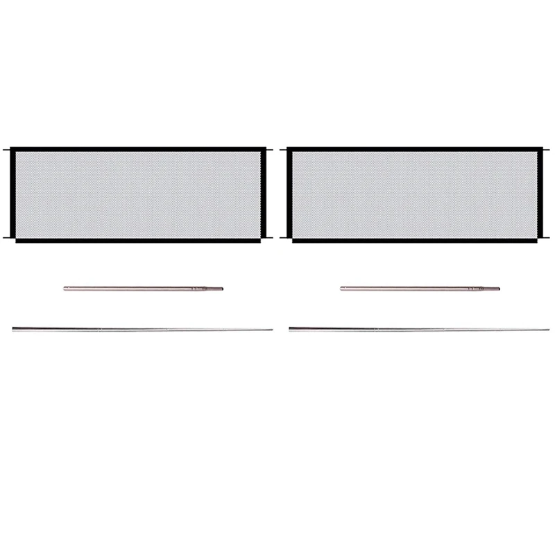 2X Household Dog Isolation Door Portable Folding Pet Fence Barrier Safety Net |