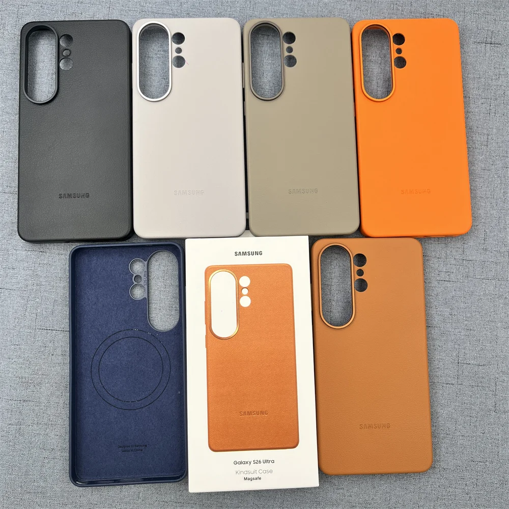 Luxury Leather Magnetic Wireless Charging Protector Shell with Gift Box