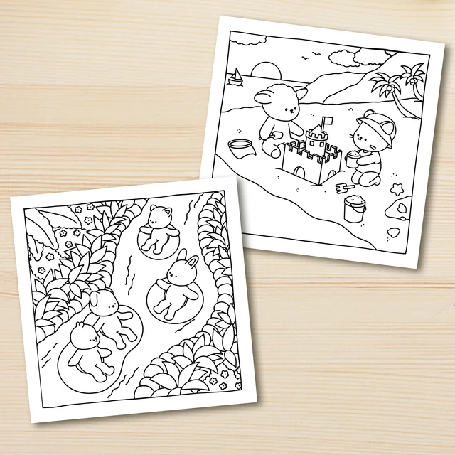 COZY PARADISE Bold-easy Patterns Coloring Book for Adults Cute Drawing Book Perfect Gift for Party and Birthday 5