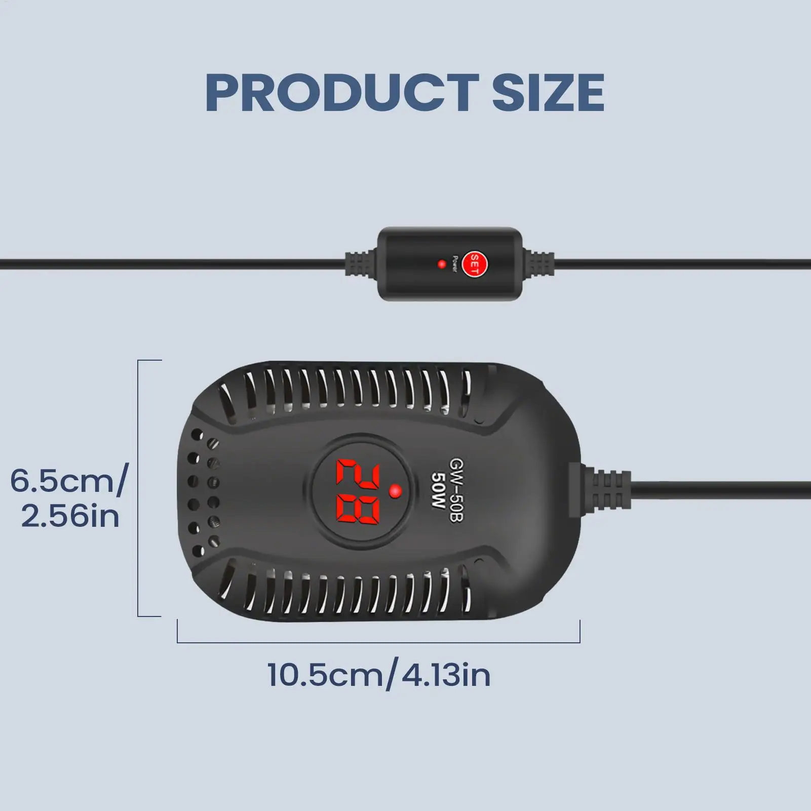 Small Aquarium Heater Constant Temperature Electric Heating Stick Aquarium Heating Rod For Home Office Apartment Farmhouse