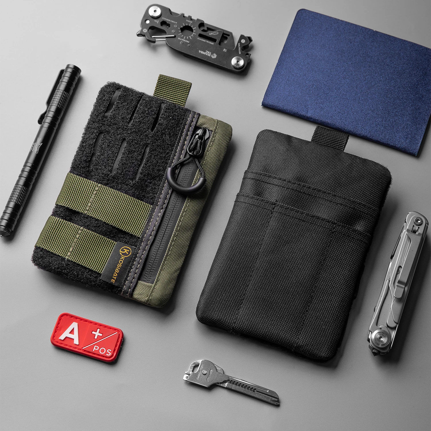 Compact Tactical EDC Pocket Organizer with Zipper