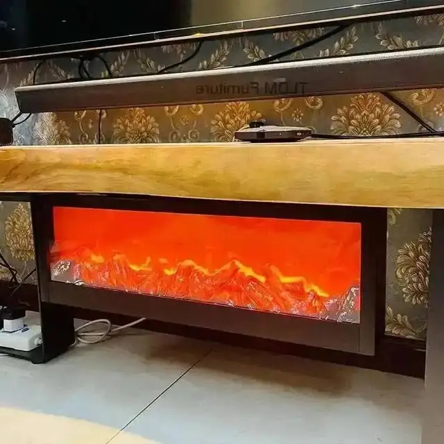 โคมไฟทีวี เตาผิงตั้งโต๊ะ เตาผิงตู้ เตาผิงเปลวไฟ เตาผิงจำลองเปลวไฟไม้เทียม ของตกแต่งบ้าน แสงไฟสร้างบรรยากาศในห้อง แสงไฟจำลองเปลวไฟร้อน 1
