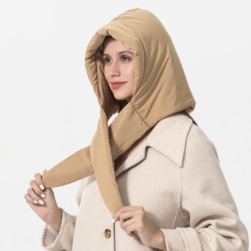 小物 NTN PADDED HOOD SCARF Water Repellent Padded Hood Red - Tomfoolery London