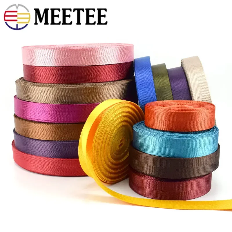 

5Meter Nylon Webbing Tape 20-50mm Shoduer Bag Strap Safety Belt Band Backpack Pet Ribbon DIY Lanyard Supplies Sewing Accessories