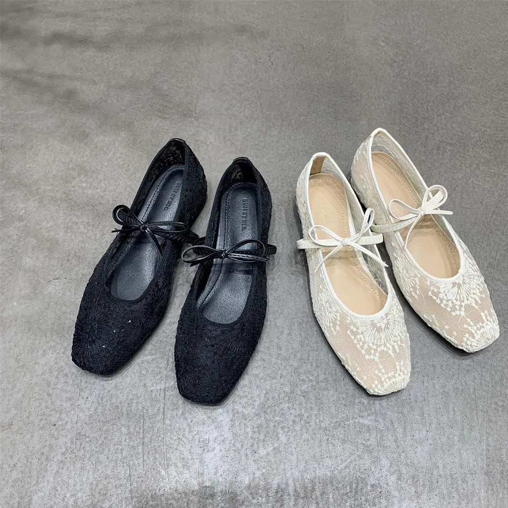 Bridal Shoes Black Lace Ballet Flats ASOS DESIGN Luxe Premium