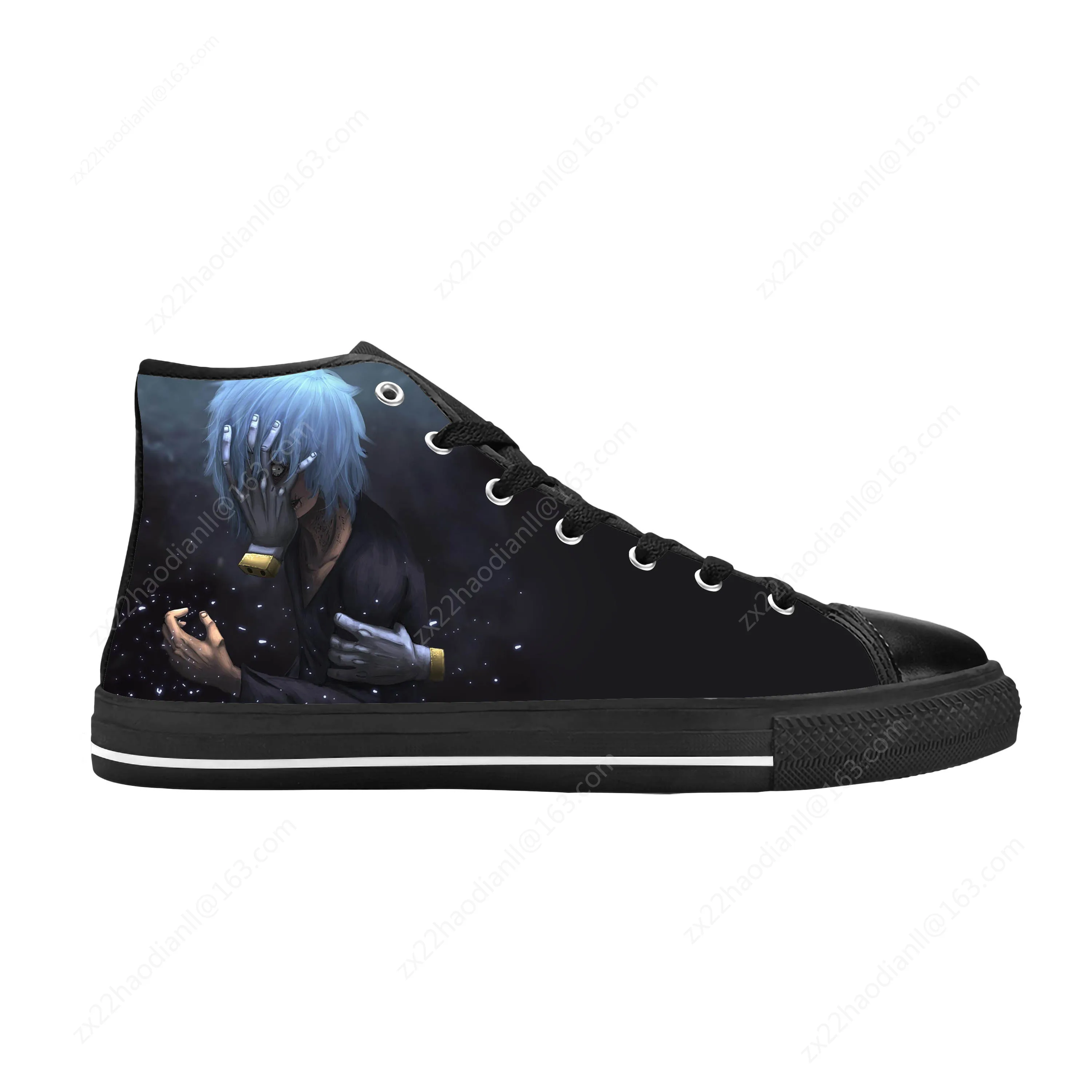 Japanese Anime My Hero Academia Shigaraki Tomura Casual Cloth Shoes High Top Comfortable Breathable 3D Print Men Women Sneakers