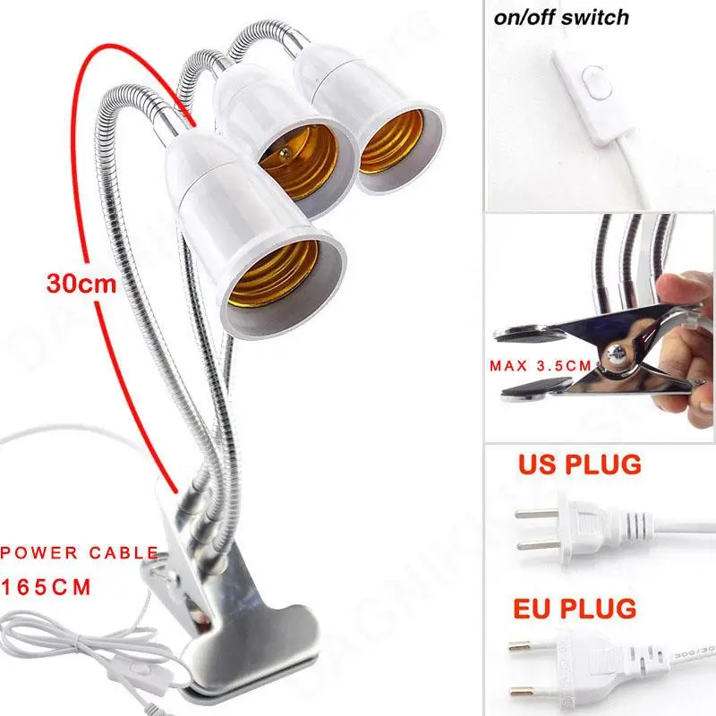 Description Picture 5 of item3 head Indoor Hydroponics led grow light plant lamp tent hydro cultivo greenhouse growing lamp for indoor room