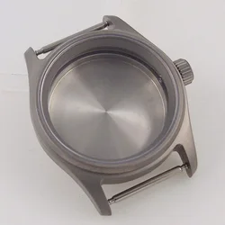 Premium Titanium & 316L Steel Diving Watch Case - Sapphire-Crystal, 20BAR Waterproof, Anti-Allergy Design for 39mm ETA2824 (Titanium case)
