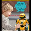 Kids Smart Early Education RC Robot 2.4Ghz Gesture Sensing Recording Repeating Smart Programming Remote Control Electric Robot 4