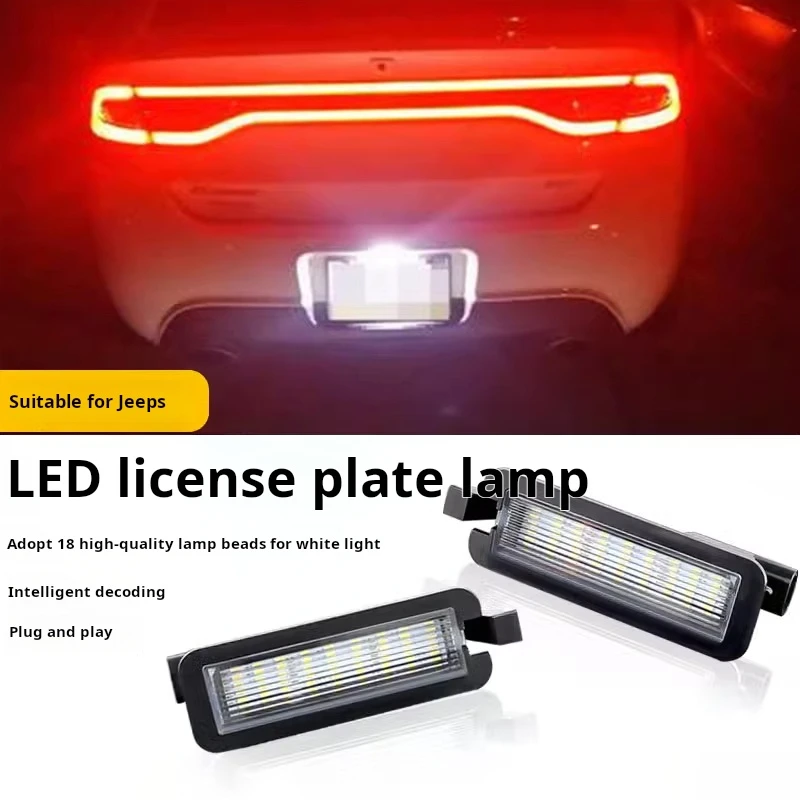 

Suitable For Jeep Compass Jeep Compass Compass Guide 17-2020 Modified Led License Plate Lamp Decoding