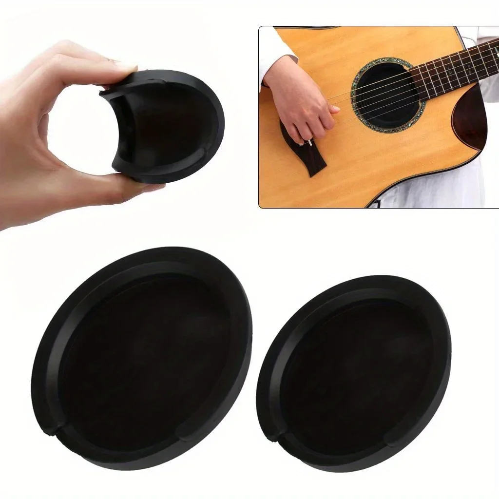 Silicone Acoustic Classic Guitar Sound Hole Cover Guitar Noise Reduction Accessories 2 Sizes Buffer Block Stop Plug Parts guitar accessories