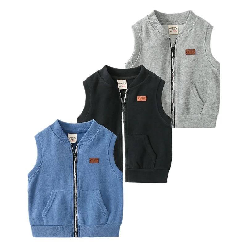 Toddler Boys Waistcoat Zippy Elegant Kids Vests Jacket Children's Clothes