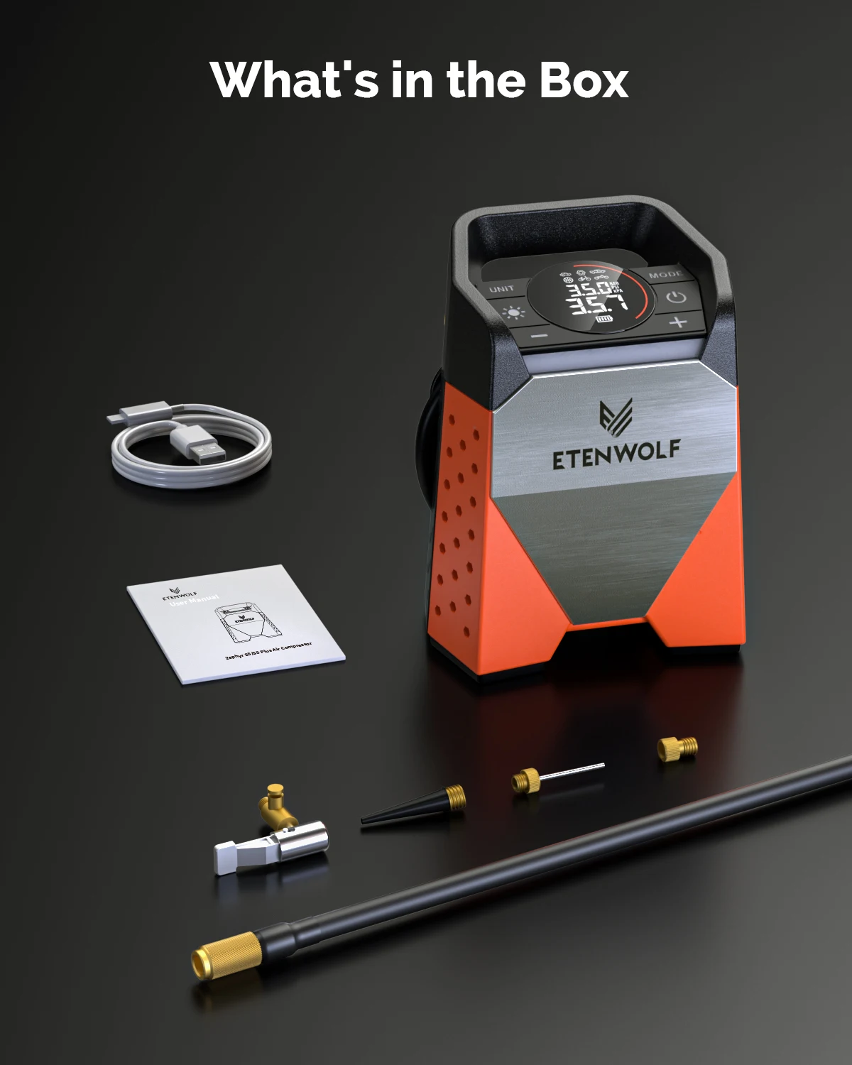 Portable Tire Inflator Duty Cycle 160 PSI Car Air Compressor 7800mAh For Cars Motorcycles Balls Bicycle