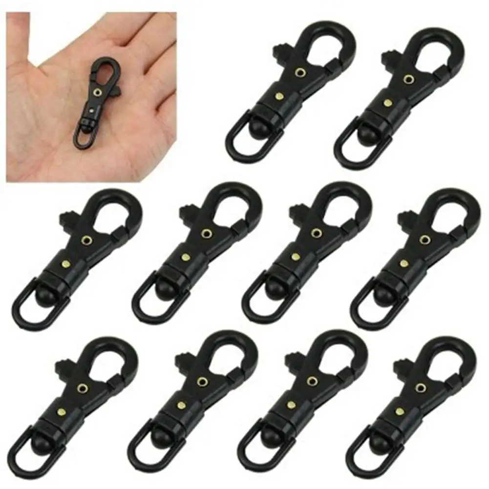 

10pcs Lightweight Mini Rotatable Buckle High Strength Hang Quickdraw Key Chain Outdoor Survival Carabiner Edc Tool