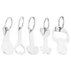 5pcs Shopping Cart Token Trolley Tokens Key Ring Metal Portable Cart Tokens Key Ring Decorative Keychain Charms Cart Coin Holder 1
