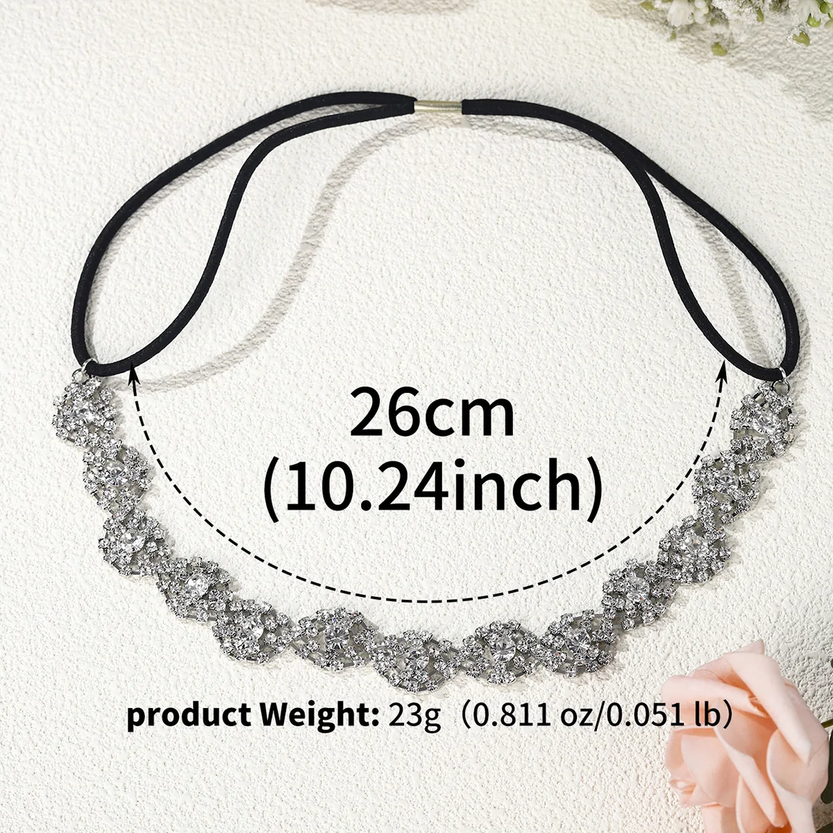 Rhinestone Elastic Hairband Jewellery Headbands Women And Girls Hair Accessories