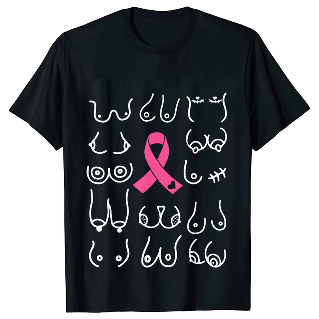 Boobs Shirt for Women Boobies T-Shirt Feminism Booby T-Shirt Breast Cancer Titty Tshirts Gender Equality Awareness Clothing 2