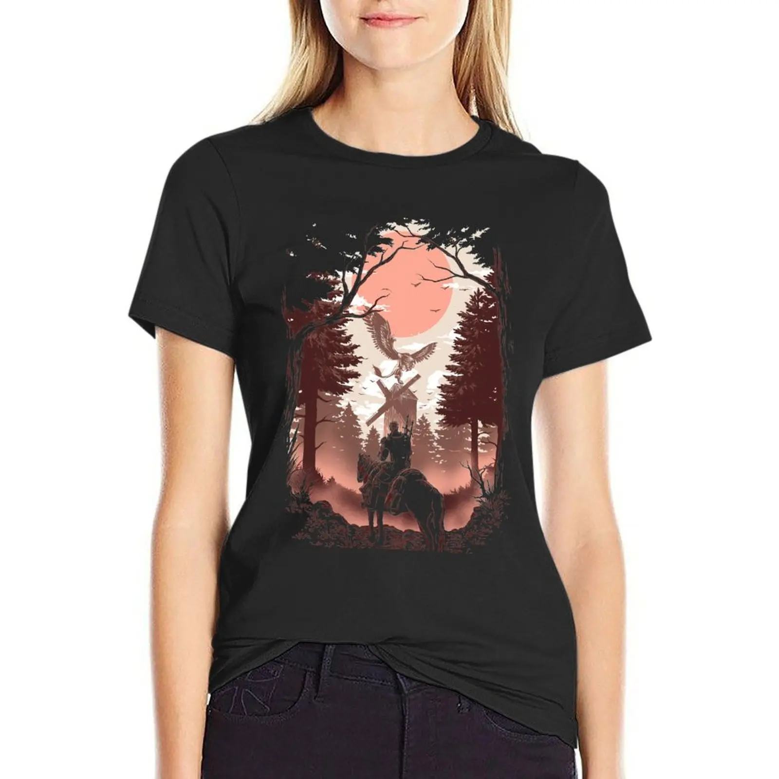 

The Wild Hunt T-Shirt korean Women's clothes graphic t-shirts for Women