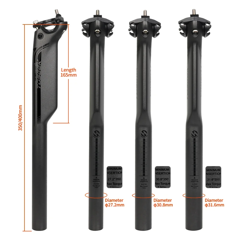 TOSEEK TSP-C31 카본 Mtb 자전거 시트 포스트 오프셋, 자전거 시트 포스트, 자전거 액세서리, 27.2, 30.8, 31.6, 20mm