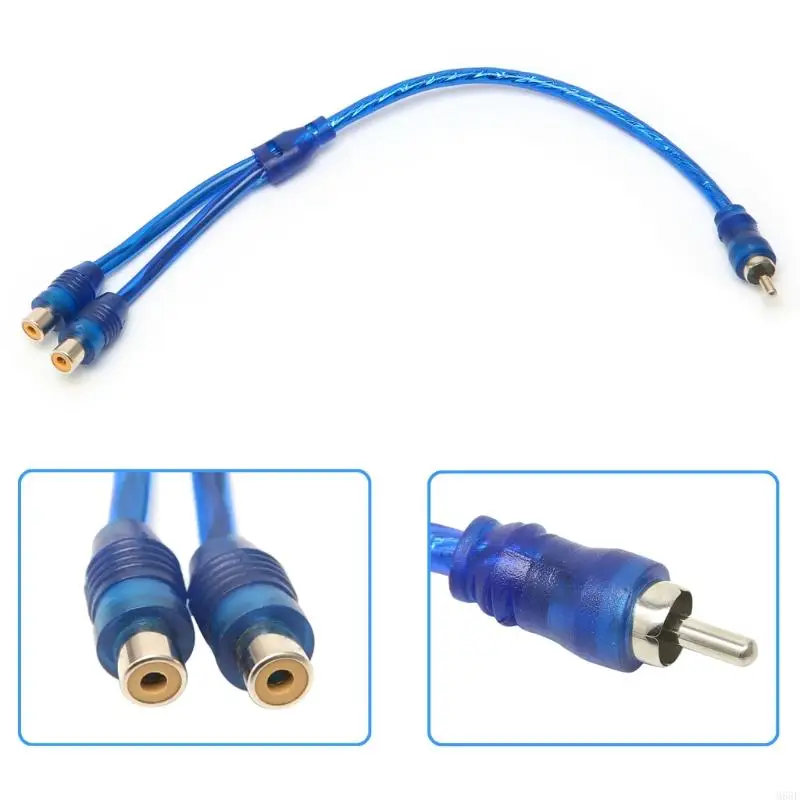 m68f 자동차 mp3 o rca 1 남성 2 암컷 y 스플리터 케이블 어댑터 코드