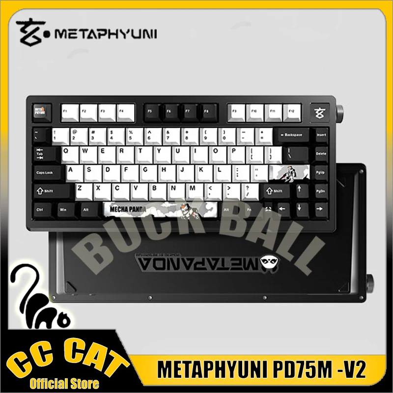 

Металлическая беспроводная клавиатура PD75M -V2, 3 режима, 80 клавиш, 2,4 ГГц/USB/Bluetooth