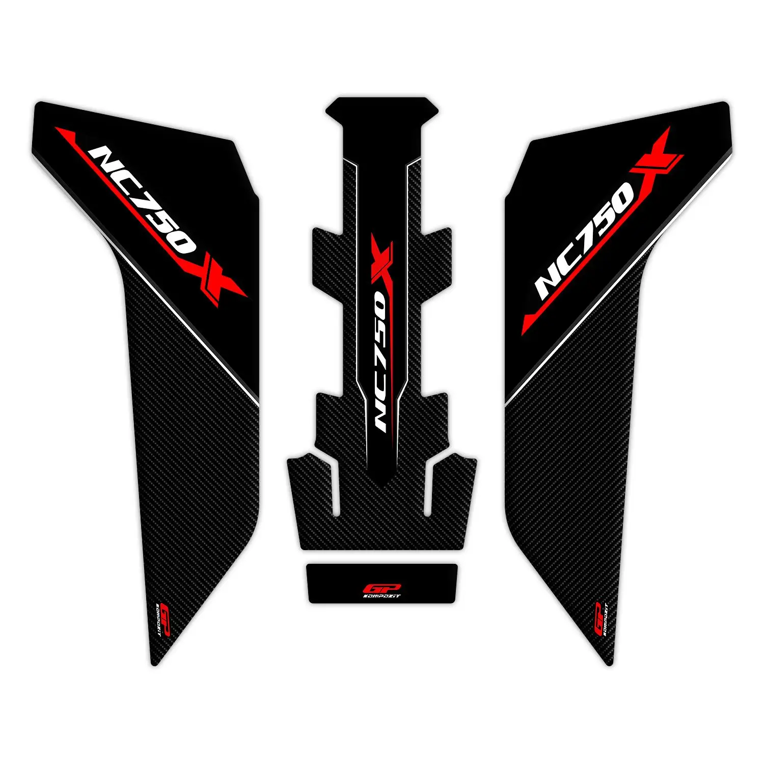 

GP Composite for NC 750X2016-2020 Compatible Tank Pad Strip Sticker Set Gray