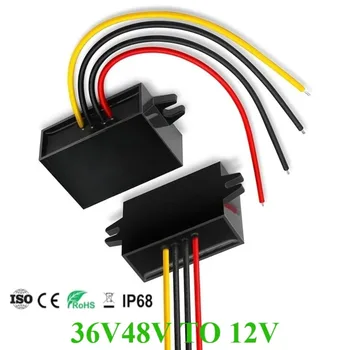 Regolatore buck step down da 48 V a 12 V Convertitore CC CC 36 V 48 V a 12 V Convertitore di potenza Adattatore trasformatore da 36 V a 12 V CE RoSH