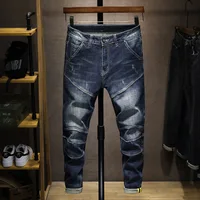 Jeans déFlexPO Gy pour hommes, pantalons droits, denim déchiré, coupe couvertes, mode coréenne, grande taille, adt, fjMan 3