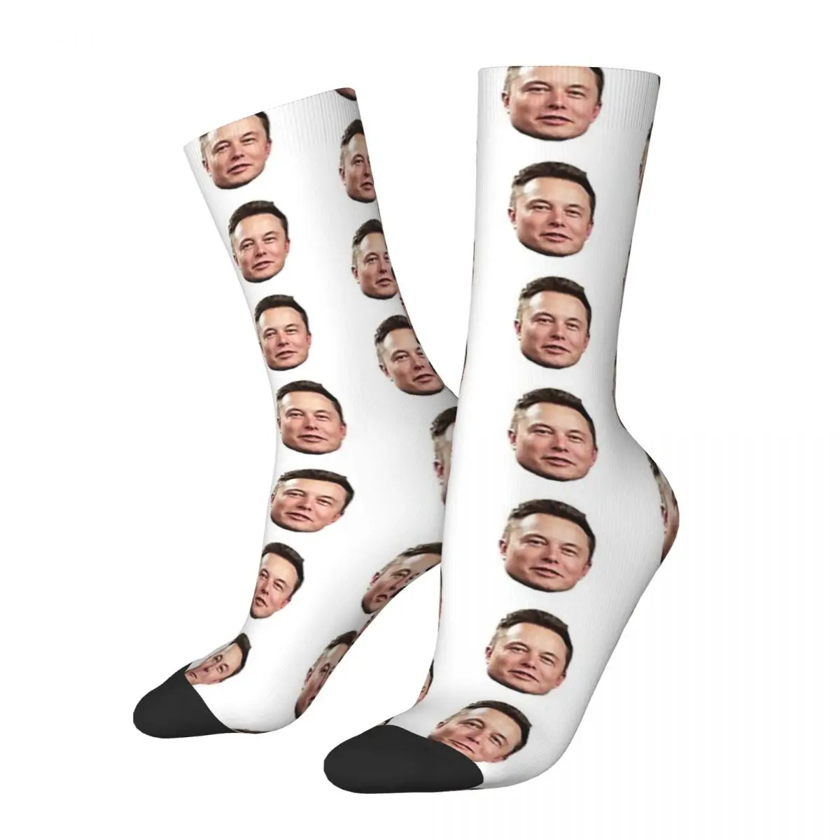 

Elon Musk's Head Socks Harajuku Super Soft Stockings All Season Long Socks Accessories for Man Woman Christmas Gifts