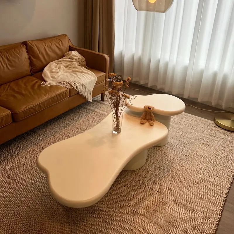 

Custom designer shaped coffee tables Home center table multifunction modern luxury coffee table for living room