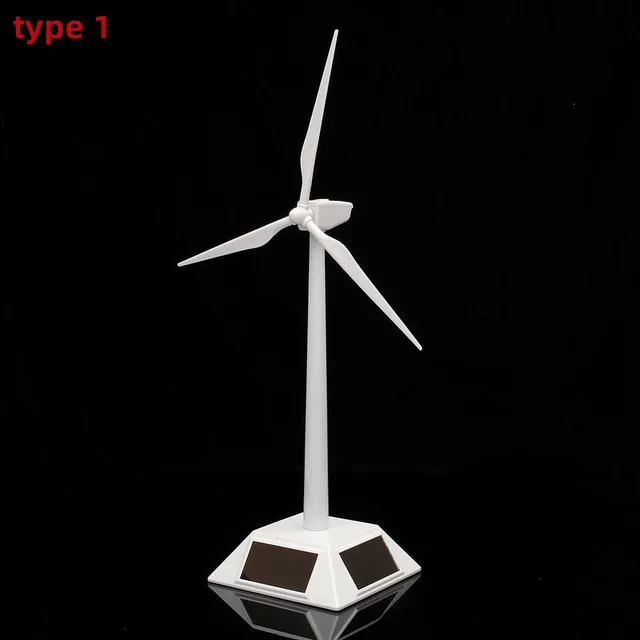 Générateur éolien solaire 2 en 1, modèle cadeau, support d'exposition, moulin à vent, Kit d'assemblage éducatif, décoration de bureau, générateur d'énergie 1