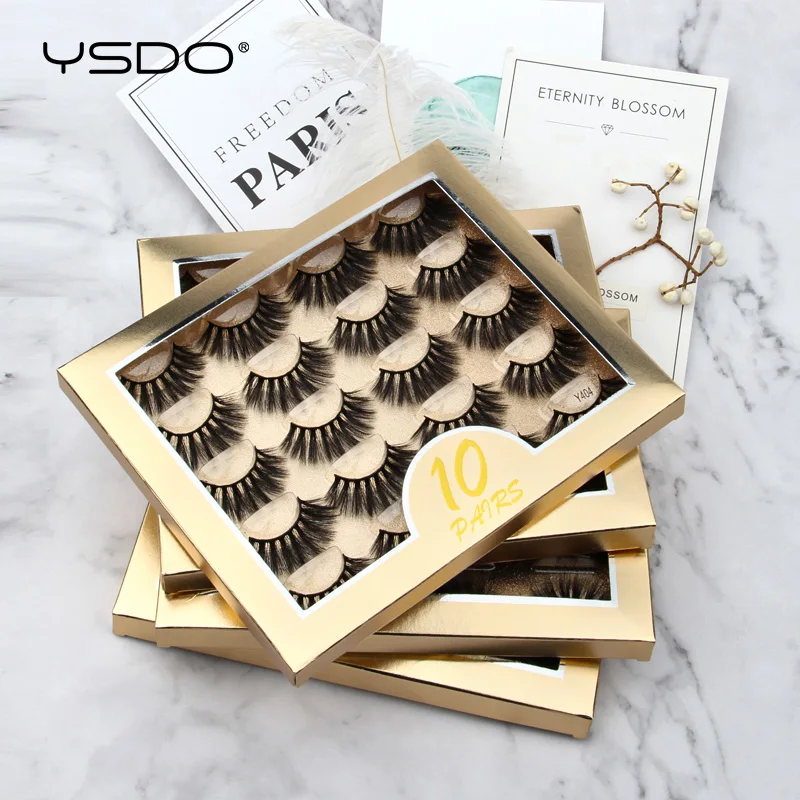 Mink False Eyelashes Natural 3D Reusable Lashes Makeup