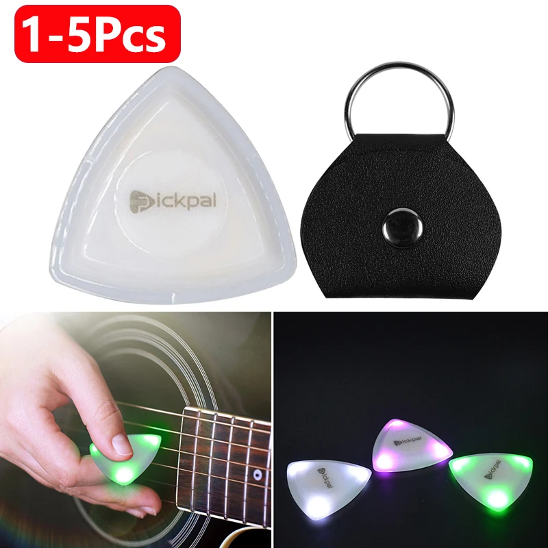 LED Glowing Guitar Pick Food-Grade Plastic Guitar Luminous Pick