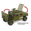 HG P408 1/10 Scale RC U.S. Military Truck 4*4 Crawler Off-road Car Vehicle Model 2Speed ESC Motor Radio Control Toys TH15070 3