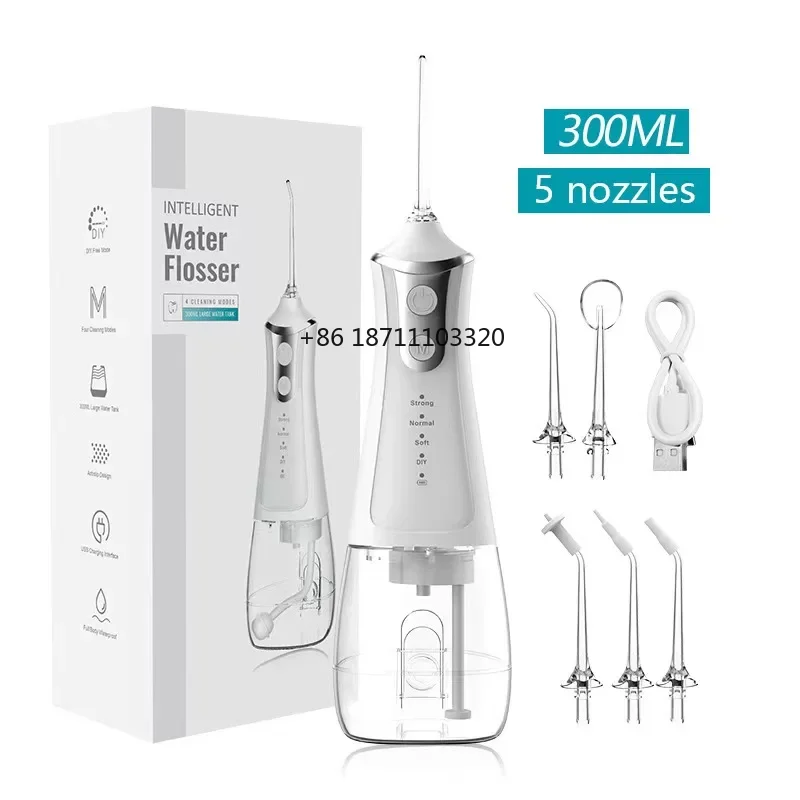 Cordless Water Flosser Teeth Cleaning Rechargeable Portable dental flosser for Travel Home Waterproof USB Power Item