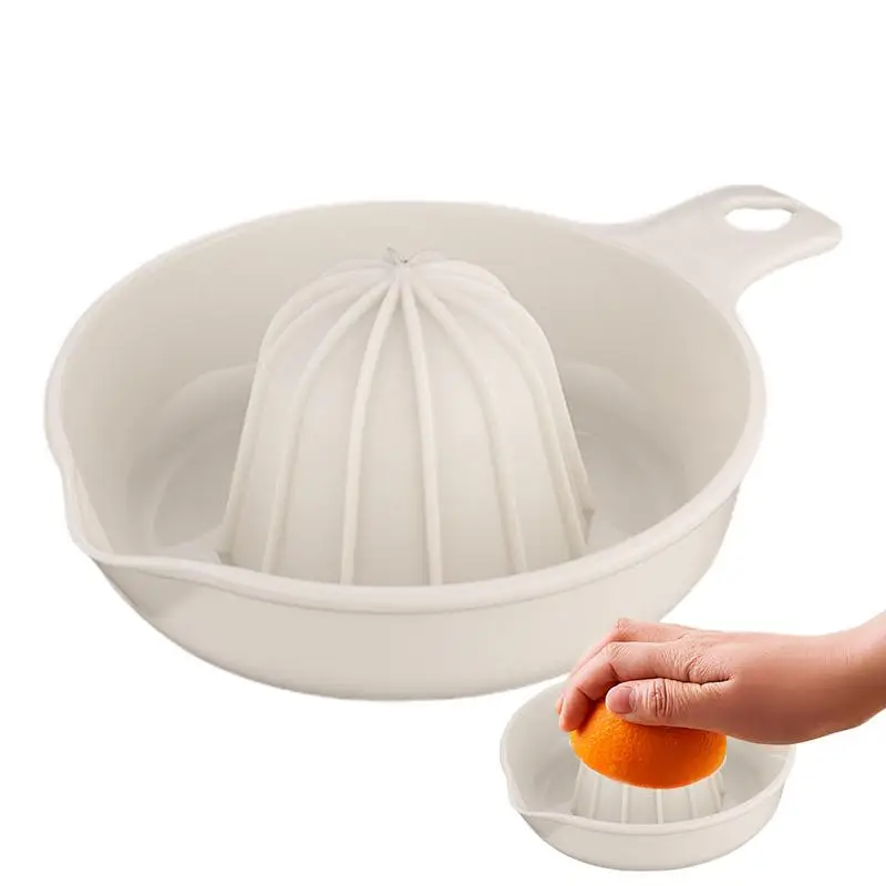 

Lemon Squeezer Container Orange Hand Squeezing Rotary Press EasyTo Clean Non-Slip Grip Effortlessly Get Every Drop manual Juicer