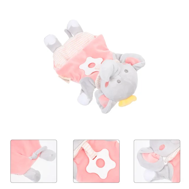 Animal Soothe Appease Towel Cartoon Soothing Appease Doll Hand Puppet for Newborn 1