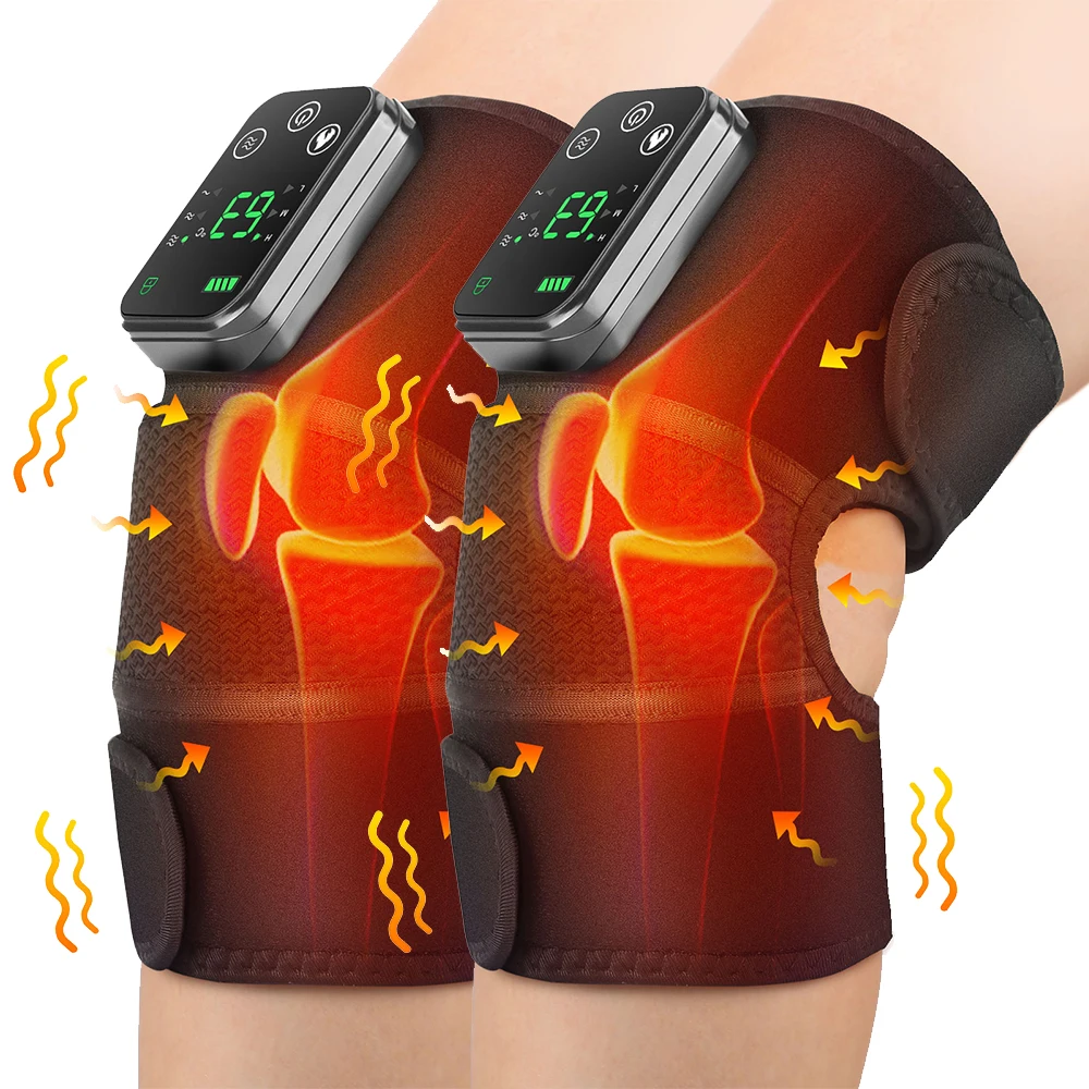 Rechargeable Knee Massager with Adjustable Vibration and Heat