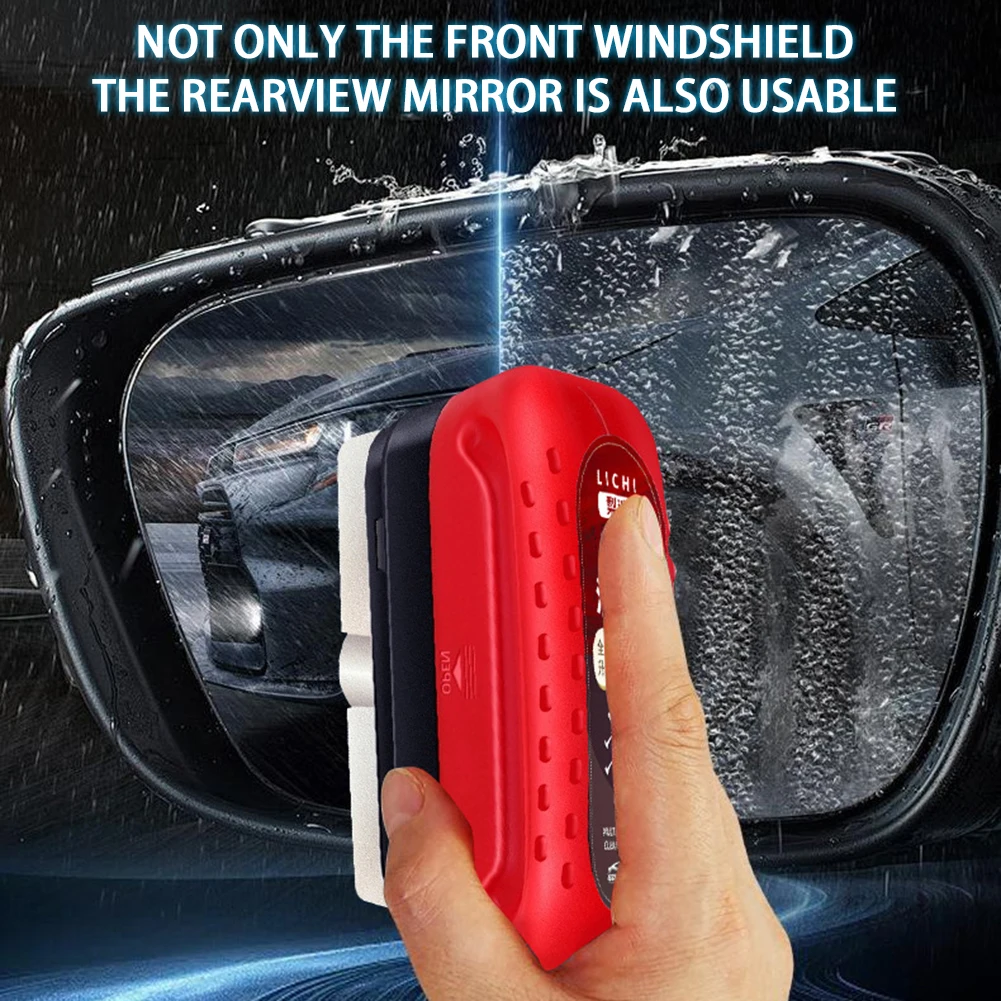 Oil Film Remover Car Window Glass Cleaner Removes Dirt Car Glass Glossy Powerful Car Cleaning Brush Car Windshield Cleaner