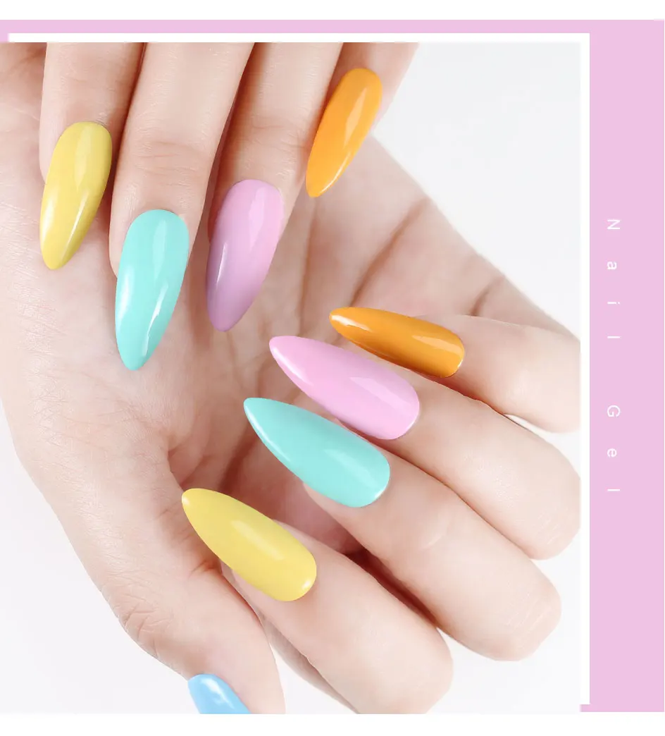 Description Picture 2 of itemClou Beaute Green Blue Grey Series Nail Polish Paint Manicure Gel Semi Permanent Art Gellack Organic UVLED Nail Gel Varnish 15ml