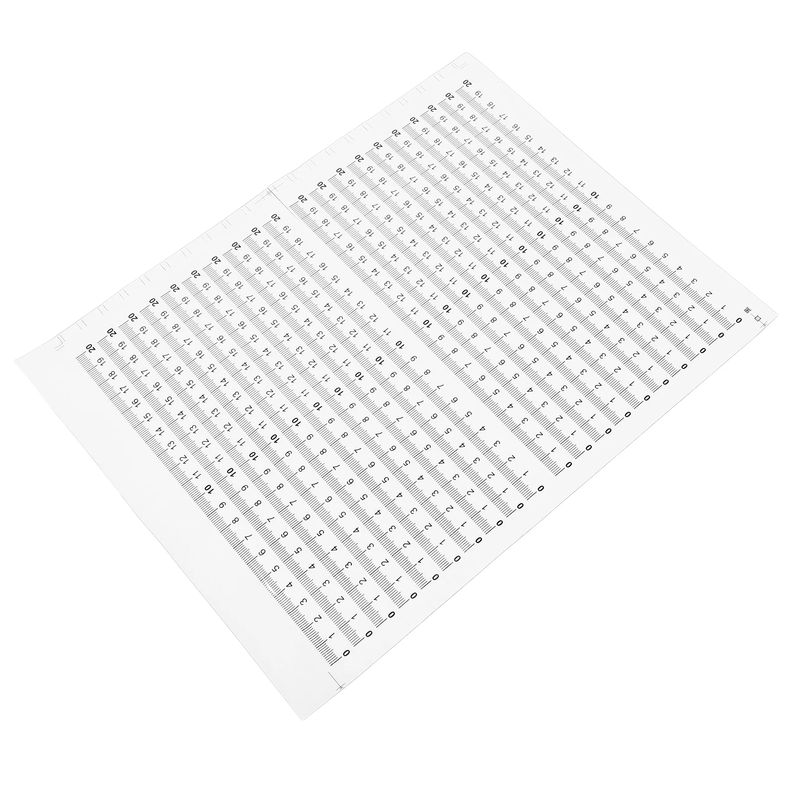 유연한 눈금자 접착 측정 테이프, 플라스틱 PVC 작업대, 체중계 스티커, 20 개