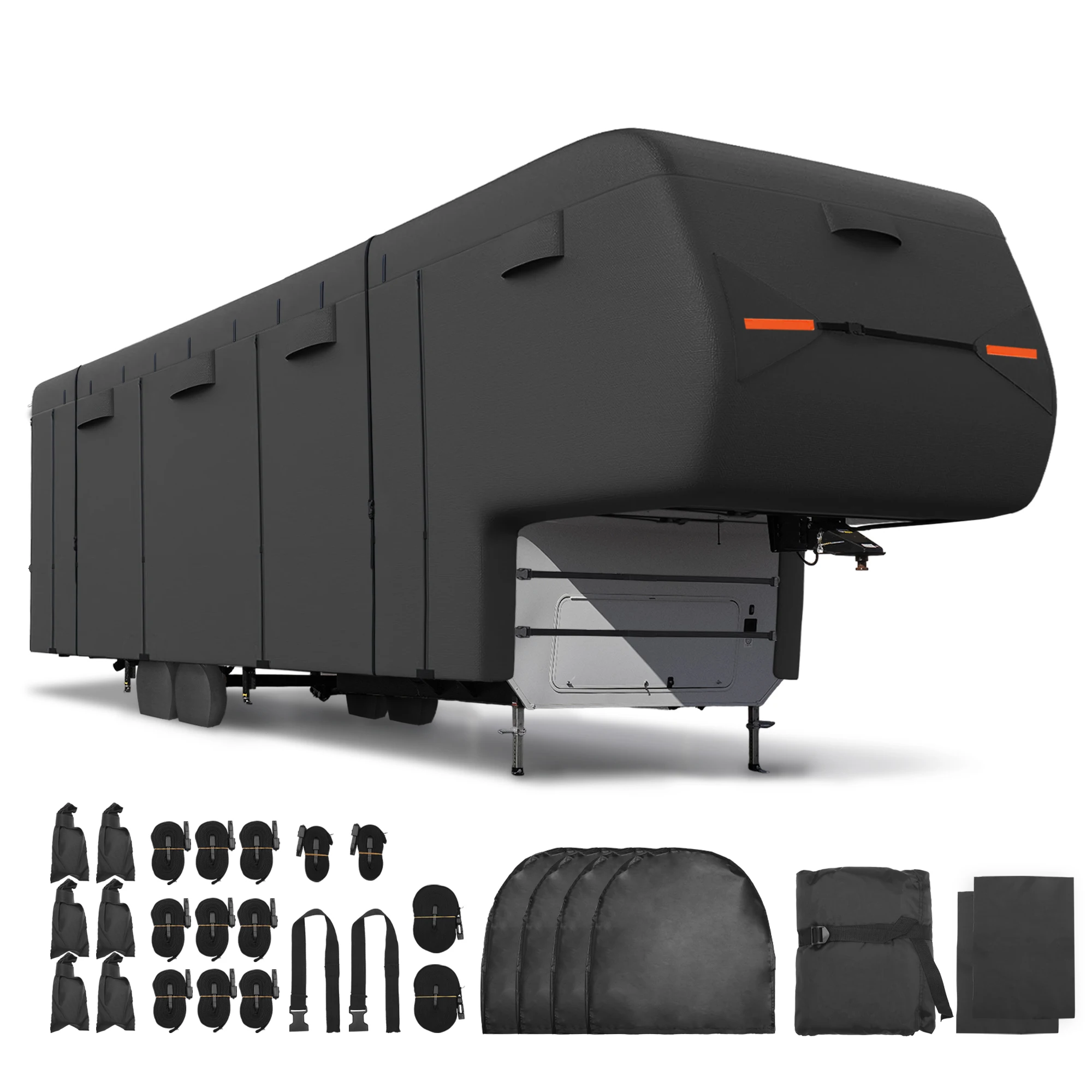 XAutohauxWaterproofTop5thWheelRVCoverFits3337CamperCover
