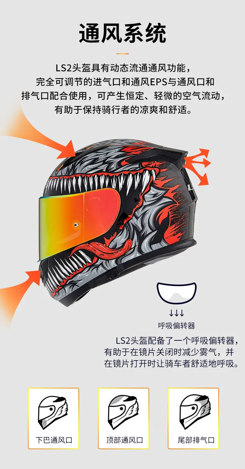 Оригинальные мотоциклетные шлемы LS2 Trenza Casco, мотоциклетные шлемы ...