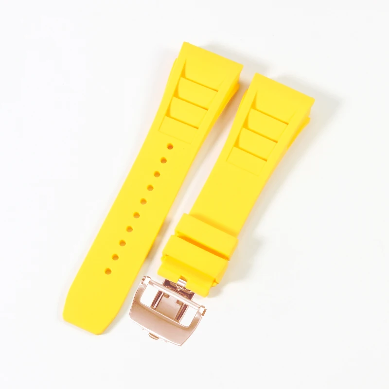 High-Quality Waterproof Soft Rubber Watch Strap for Luxury Sports Watches