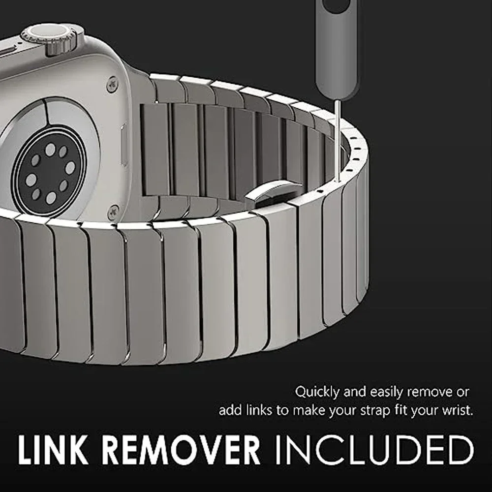 Titanium Color Luxury Stainless Steel Bracelet Band