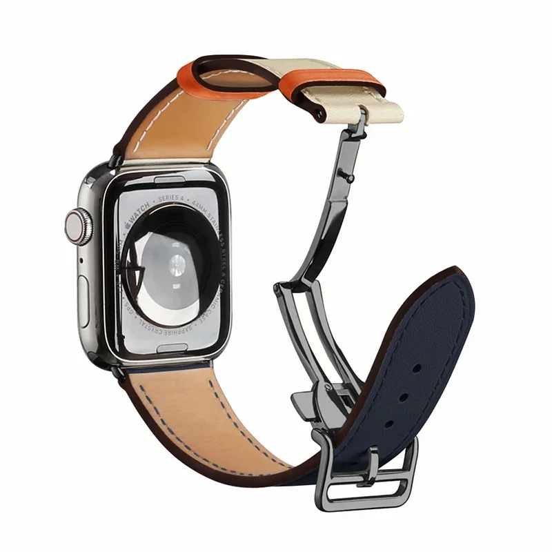 Premium Genuine Leather Watch Strap - Elegant Wristband