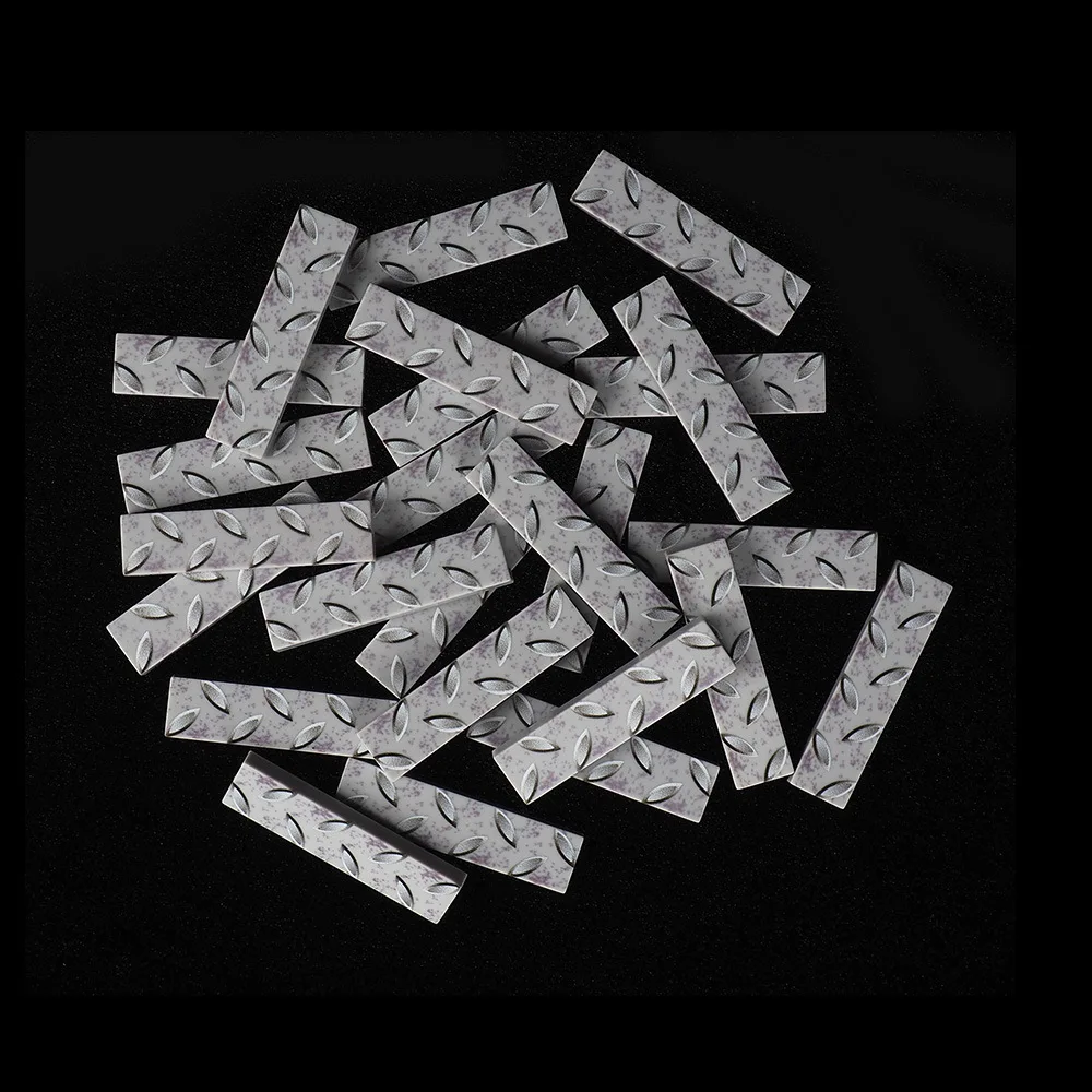 MOC 10PCS Printed 2431 1X4 Floor Steel Pattern Building Blocks House Decoration Board DIY Bricks Particle Toy Children Kid Gifts