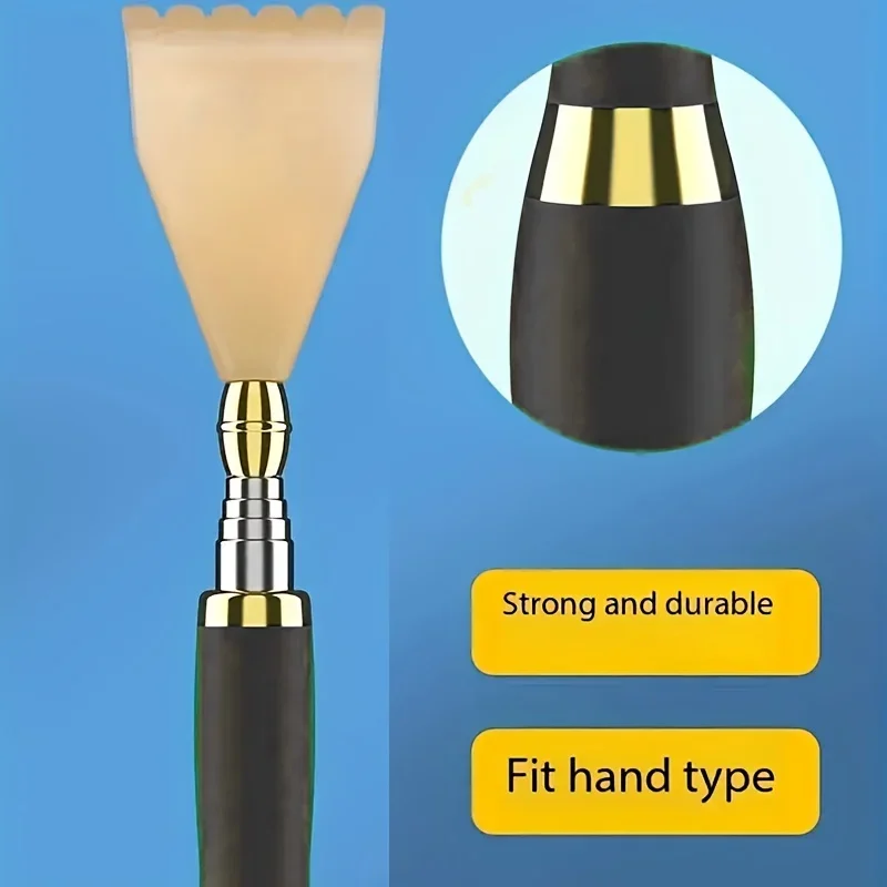 1pc Portable Back Scratcher Telescopic Scratching Massager Back Scraper Tickling Itch Body Scratch Stick with Magnetic Ball