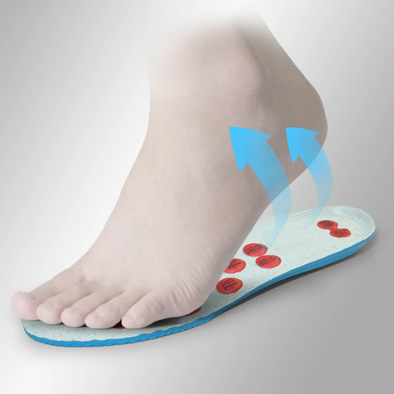 Breathable Stretch Deodorant Running Cushion Massage Insoles For Feet Man Women Insoles For Foot Acupressure Shoe Pads