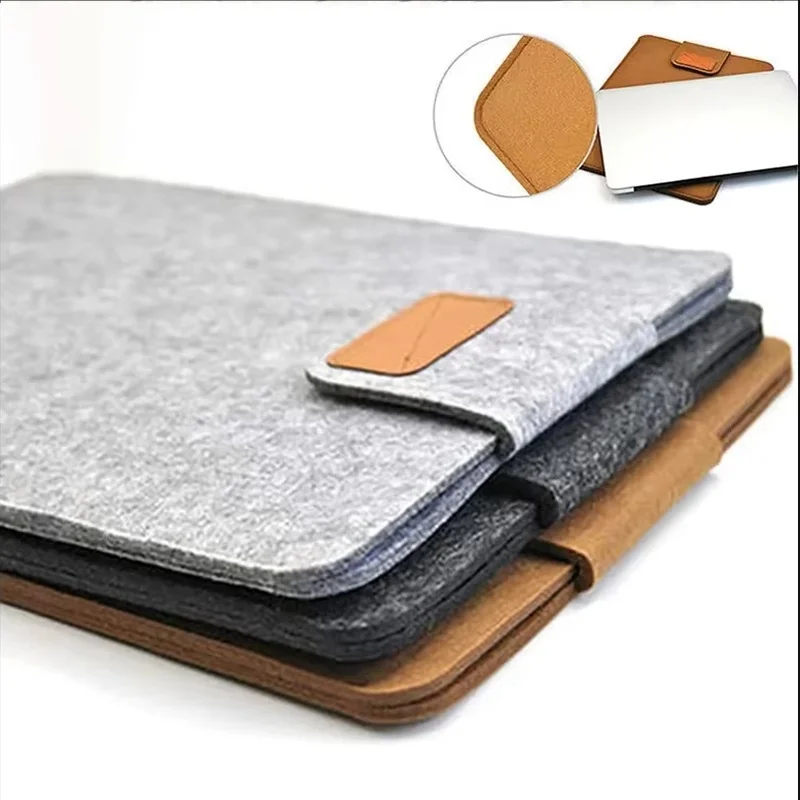 Waterproof Slim Felt Laptop and Tablet Sleeve with Storage Compartments